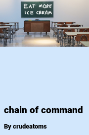 Book cover for Chain of command, a weight gain story by Crudeatoms
