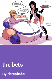 Book cover for The Bets, a weight gain story by Demofeder