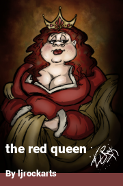 Book cover for The red queen, a weight gain story by Ljrockarts