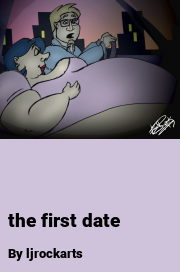 Book cover for The first date, a weight gain story by Ljrockarts