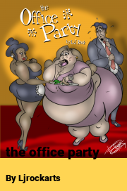 Book cover for The office party, a weight gain story by Ljrockarts