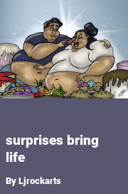 Book cover for Surprises bring life, a weight gain story by Ljrockarts