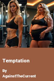 Book cover for Temptation, a weight gain story by AgainstTheCurrent