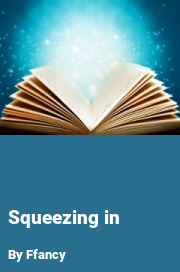 Book cover for Squeezing In, a weight gain story by Ffancy