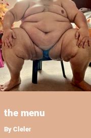 Book cover for The menu, a weight gain story by Cleler
