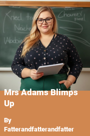 Book cover for Mrs Adams Blimps Up, a weight gain story by Fatterandfatterandfatter