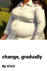 Book cover for Change, gradually, a weight gain story by Vivi2
