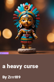 Book cover for A heavy curse, a weight gain story by Zrrrt89