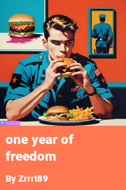 Book cover for One year of freedom, a weight gain story by Zrrrt89