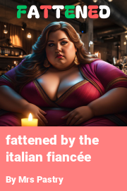 Book cover for Fattened by the italian fiancée, a weight gain story by Mrs Pastry