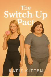 Book cover for The Switch-up Pact, a weight gain story by Katiekitten21