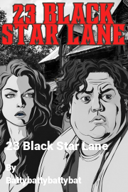 Book cover for 23 Black Star Lane, a weight gain story by Battybattybattybat