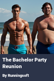 Book cover for The Bachelor Party Reunion, a weight gain story by Runningsoft