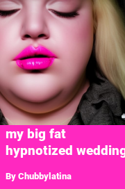 Book cover for My big fat hypnotized wedding, a weight gain story by Chubbylatina