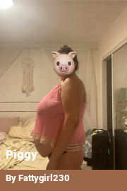 Book cover for Piggy, a weight gain story by Fattygirl230