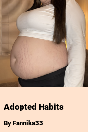 Book cover for Adopted Habits, a weight gain story by Fannika33