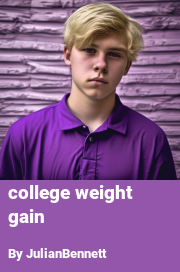 Book cover for College weight gain, a weight gain story by JulianBennett