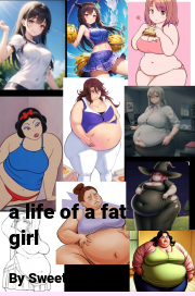 Book cover for A life of a fat girl, a weight gain story by Sweety