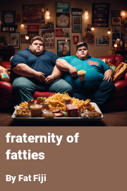 Book cover for Fraternity of Fatties, a weight gain story by Fat Fiji