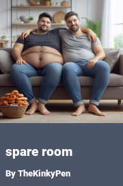Book cover for Spare Room, a weight gain story by TheKinkyPen