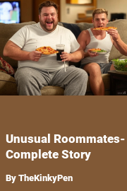 Book cover for Unusual Roommates- Complete Story, a weight gain story by TheKinkyPen