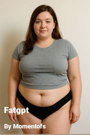 Book cover for Fatgpt, a weight gain story by Momentofs