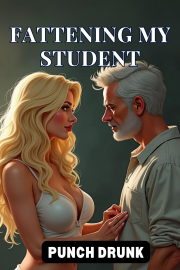 Book cover for Fattening My Student, a weight gain story by PunchDrunk