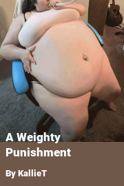 Book cover for A Weighty Punishment, a weight gain story by KallieT