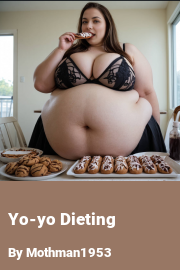 Book cover for Yo-yo Dieting, a weight gain story by Mothman1953