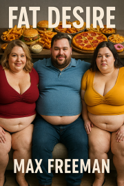 Book cover for Fat Desire, a weight gain story by Max Freeman