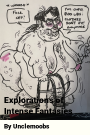 Book cover for Explorations of Intense Fantasies, a weight gain story by Unclemoobs