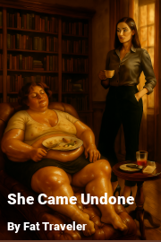 Book cover for She Came Undone, a weight gain story by Fat Traveler