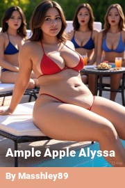 Book cover for Ample Apple Alyssa, a weight gain story by Masshley89