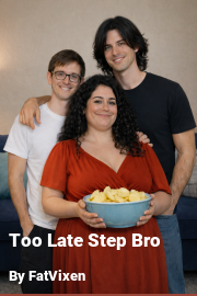 Book cover for Too Late Step Bro, a weight gain story by FatVixen