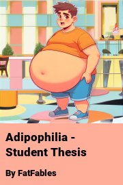 Book cover for Adipophilia - Student Thesis, a weight gain story by FatFables