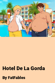 Book cover for Hotel De La Gorda, a weight gain story by FatFables