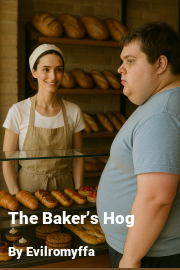 Book cover for The Baker’s Hog, a weight gain story by Evilromyffa