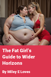 Book cover for The Fat Girl’s Guide to Wider Horizons, a weight gain story by Miley E Loves