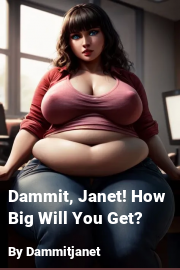 Book cover for Dammit, Janet! How Big Will You Get?, a weight gain story by Dammitjanet