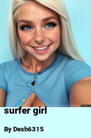 Book cover for Surfer girl, a weight gain story by Desh6315