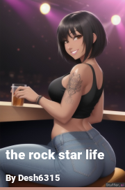 Book cover for The rock star life, a weight gain story by Desh6315