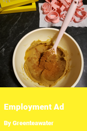Book cover for Employment Ad, a weight gain story by Greenteawater