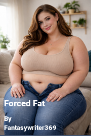 Book cover for Forced Fat, a weight gain story by Fantasywriter369