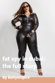 Book cover for Fat spy in dubai: the full story, a weight gain story by Bellyempire