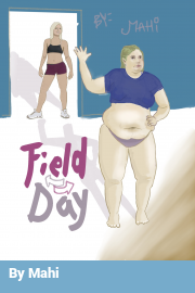 Book cover for Field Day, a weight gain story by Mahi