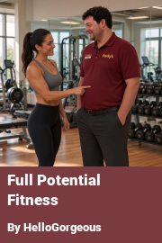 Book cover for Full Potential Fitness, a weight gain story by HelloGorgeous