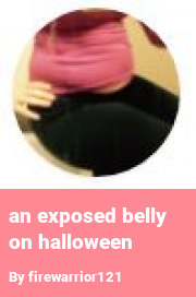 Book cover for An Exposed Belly on Halloween, a weight gain story by FatAdvocateFA