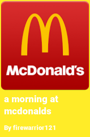 Book cover for A morning at mcdonalds, a weight gain story by FatAdvocateFA